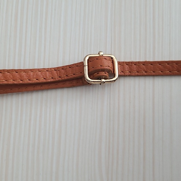 Vera Pelle Light Grey Genuine Leather Crossbody Small Bag (W8.5"× H7.5") - Picture 6 of 12